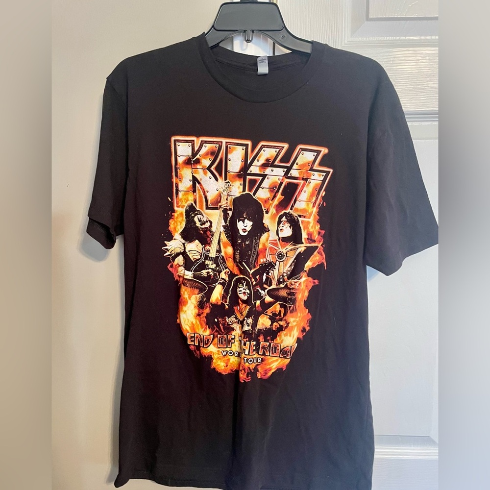 KISS End Of The Road World Tour T-Shirt Men's Size Large Black